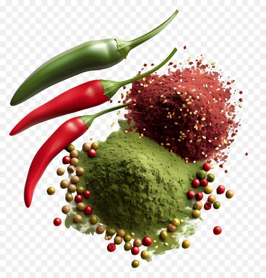 Poudre De Piment，Piments PNG