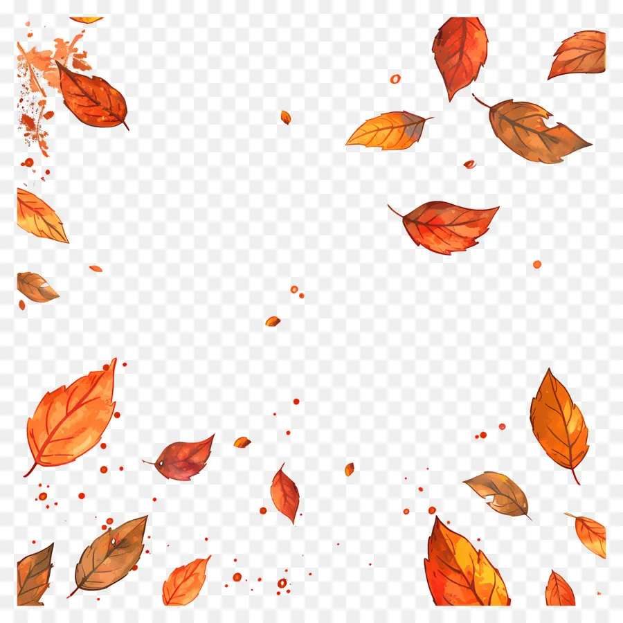 Feuilles Tombées，Feuilles Qui Tombent PNG