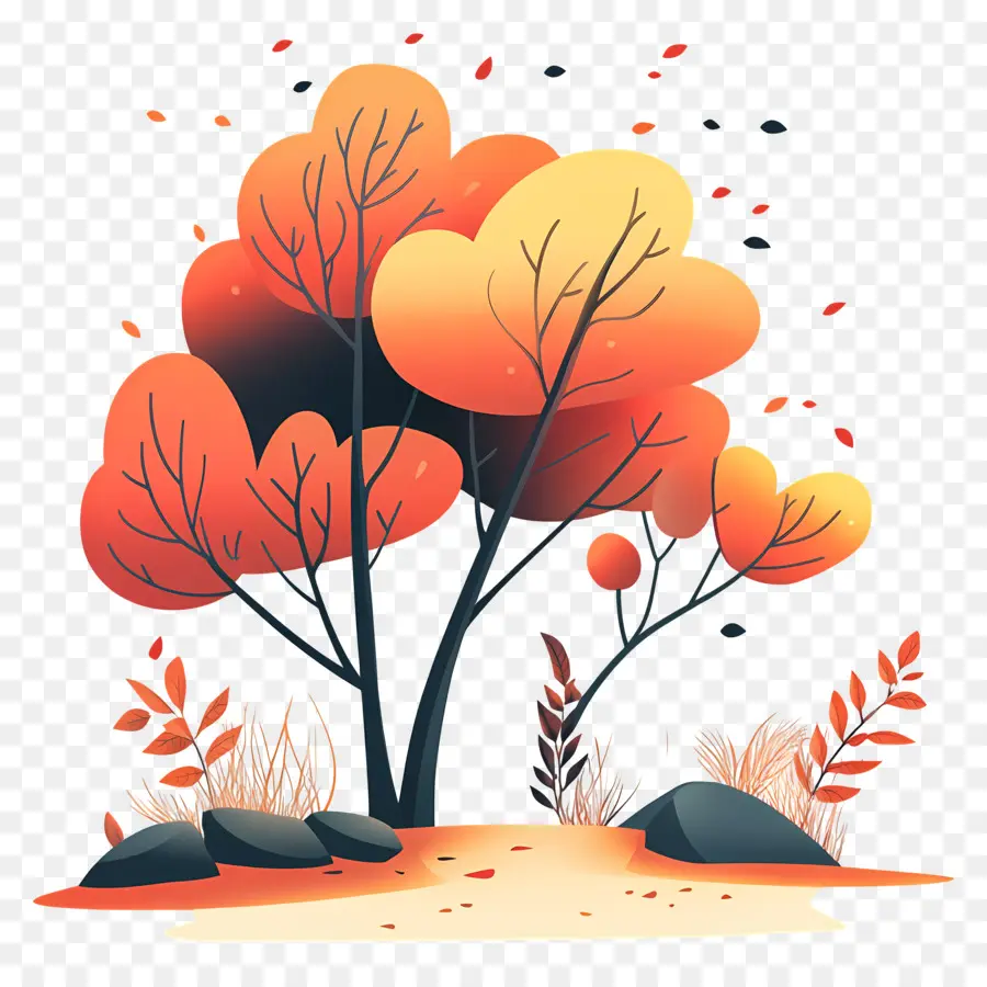 Nature D'automne，Arbres D'automne PNG