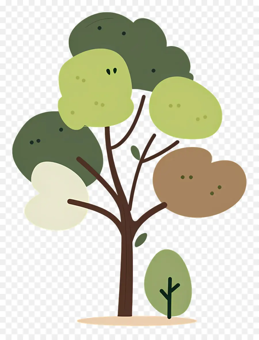 Arbre Minimaliste，Arbre Stylisé PNG