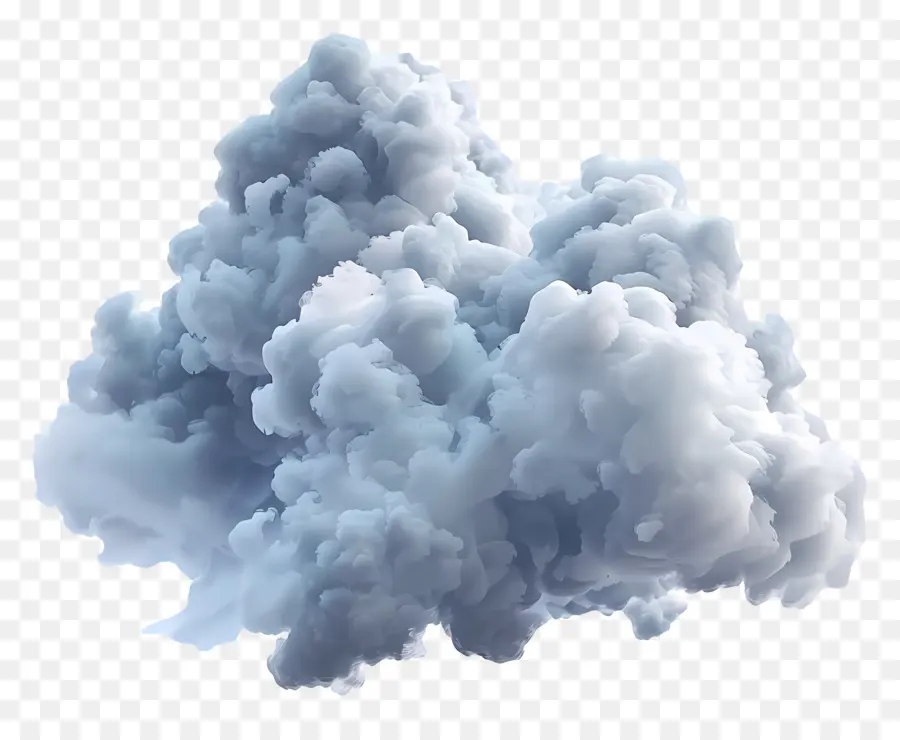 Nuage Animé，Nuage Bleu PNG