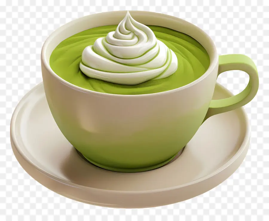 Matcha Latté，Boire PNG