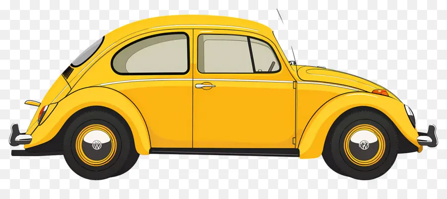 Voiture Animée，Voiture Jaune PNG