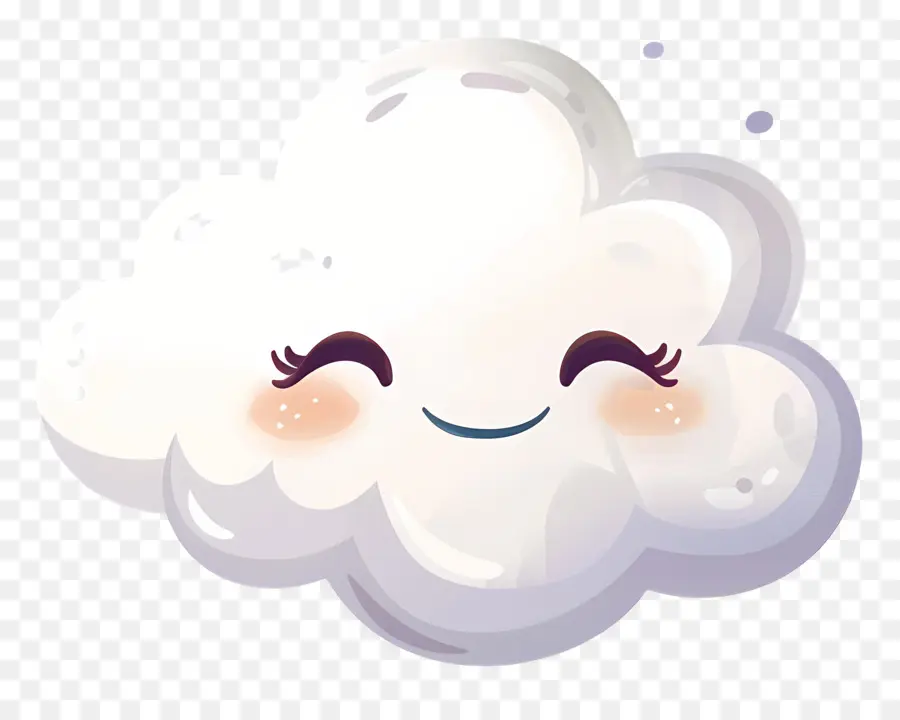 Nuage Mignon，Nuage Souriant PNG