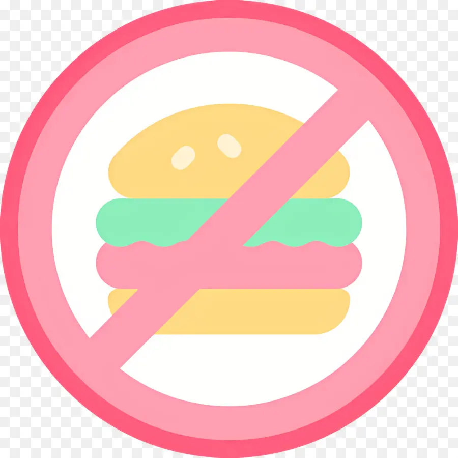 Pas De Nourriture，Aucun Signe De Hamburger PNG