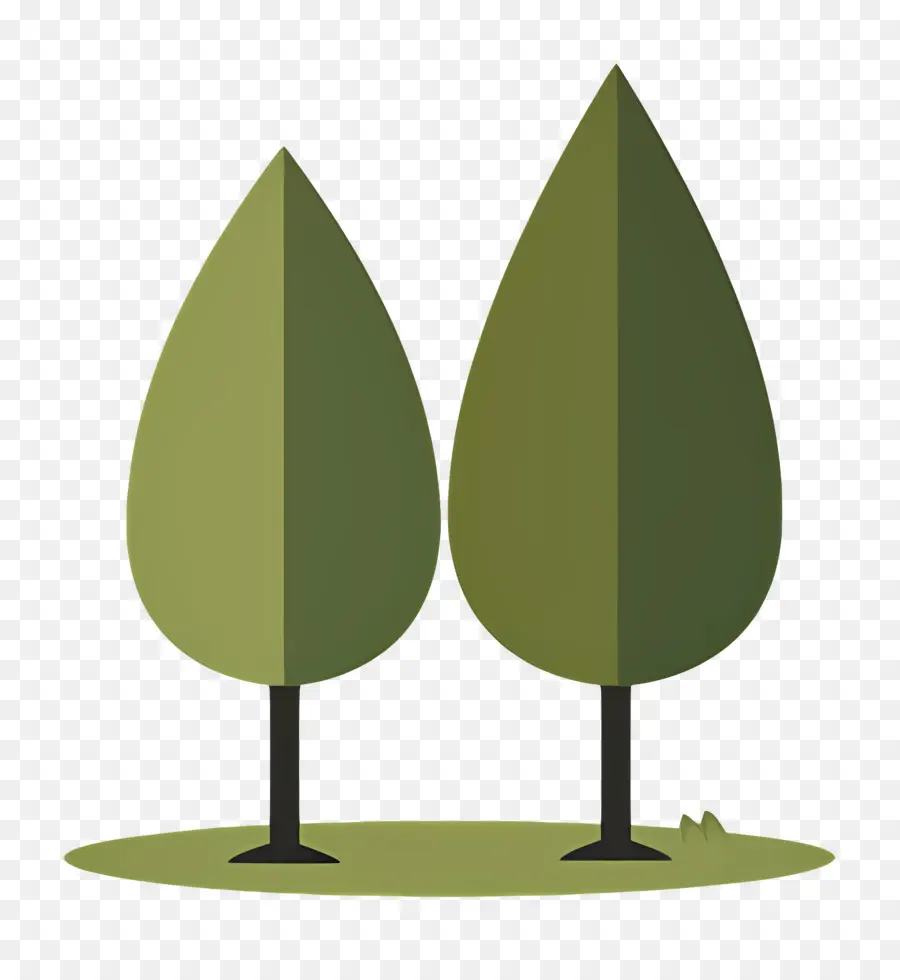 Arbre Minimaliste，Arbres Stylisés PNG