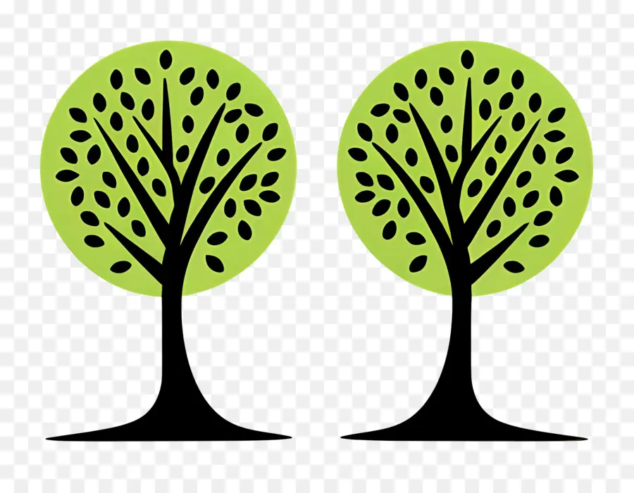 Arbre Minimaliste，Arbres Simples PNG