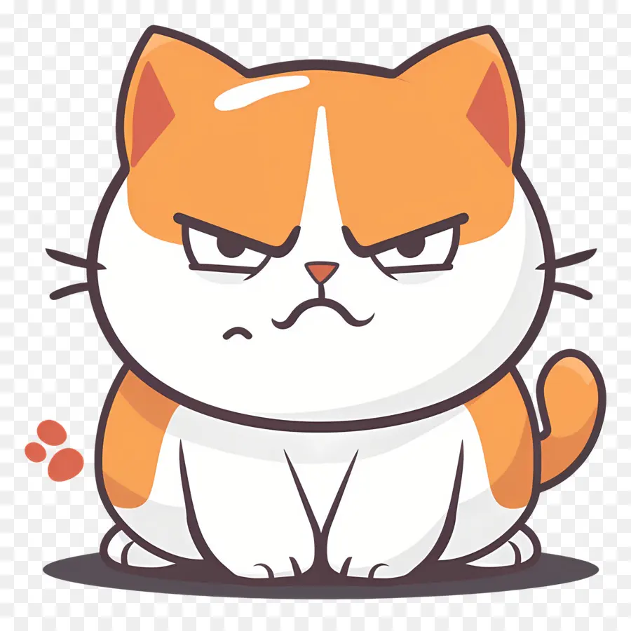 Dessin Animé De Chat，Chat En Colère PNG