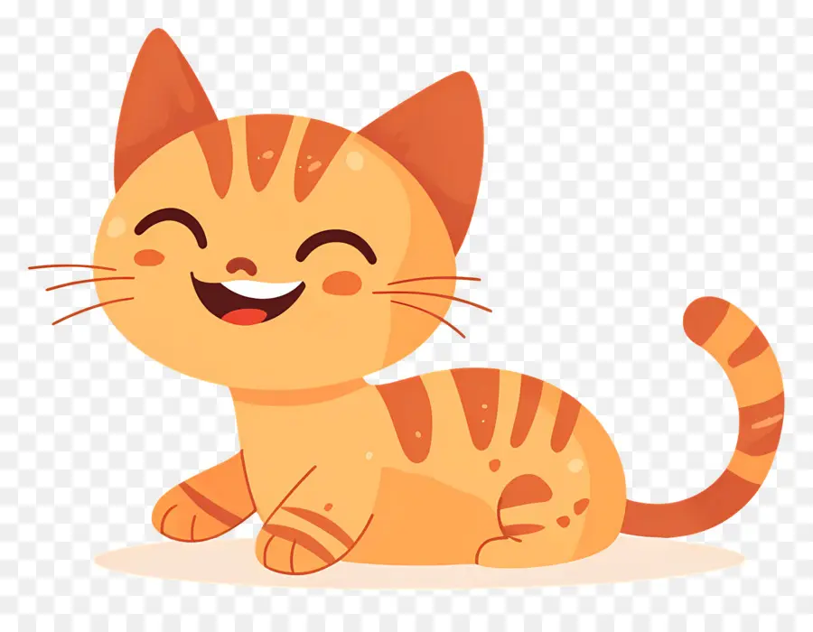 Dessin Animé De Chat，Chat Orange PNG