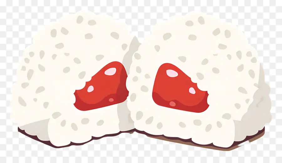 Umeboshi Onigiri，Onigiri Fourré PNG