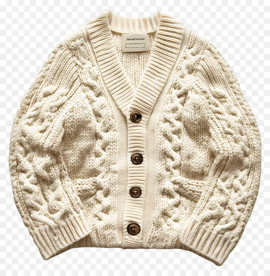 Cardigan，Cardigan En Tricot Torsadé PNG