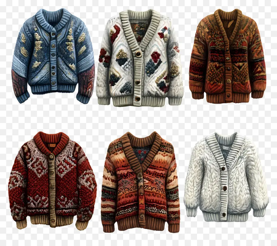 Cardigan，Cardigans à Motifs PNG