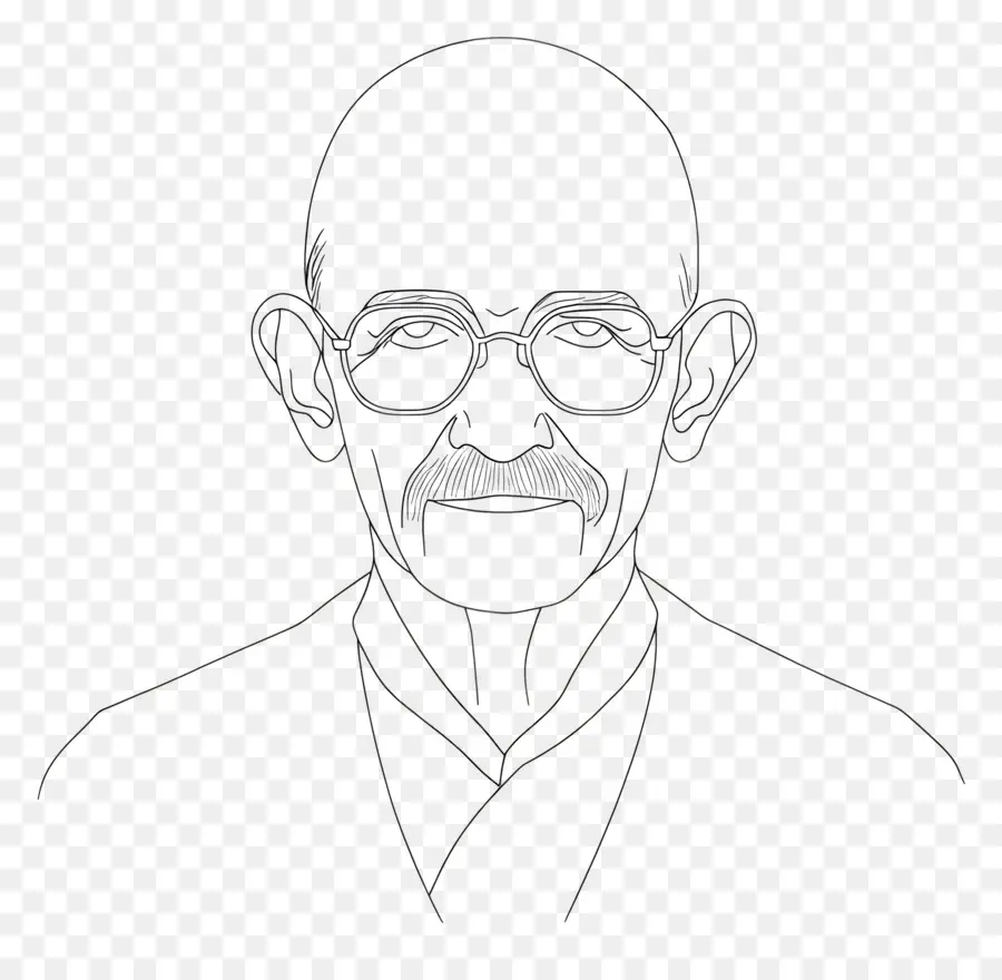 Gandhi，Illustration D'une Personne PNG