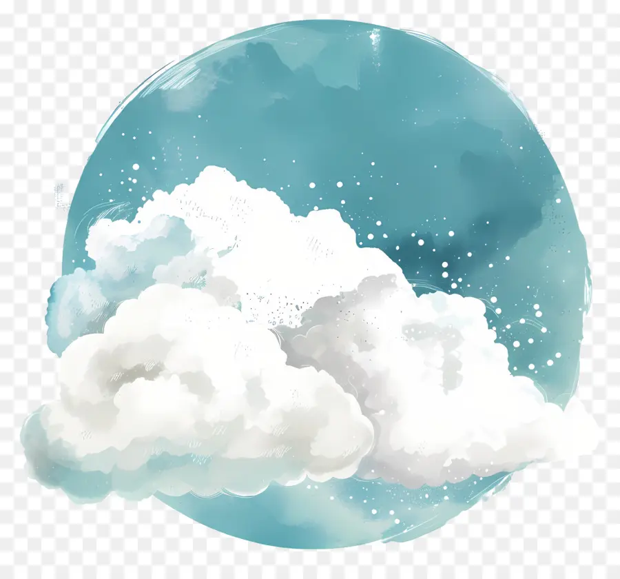 Nuage Aquarelle，Nuages ​​réalistes PNG