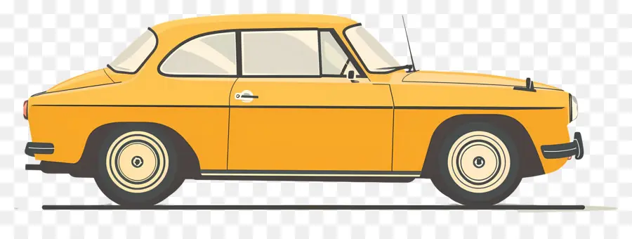 Voiture Animée，Voiture Jaune PNG