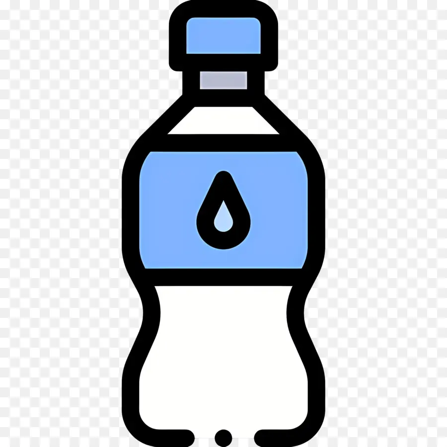 Eau Minérale，Bouteille D'eau Avec Gouttelette PNG