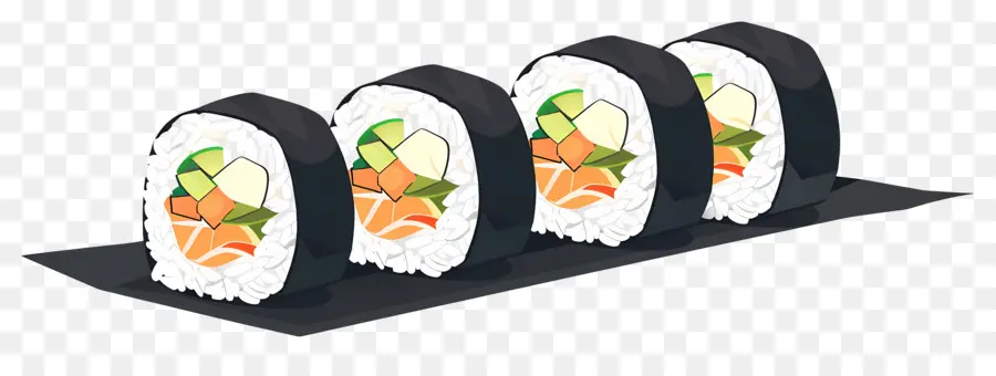 Rouleau De Sushi，Rouleaux De Sushis PNG