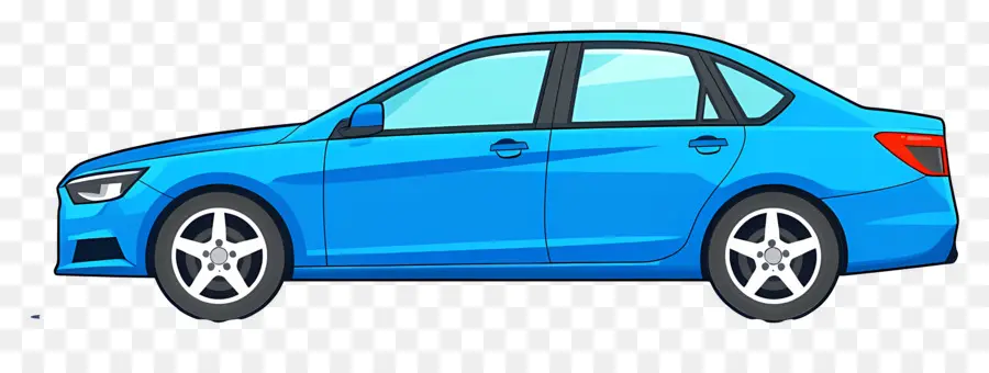 Voiture Animée，Voiture Bleue PNG