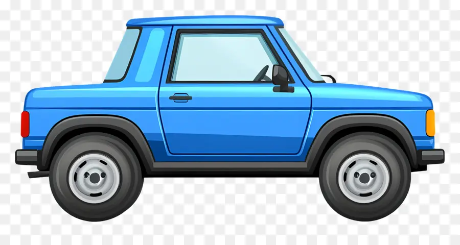 Voiture Animée，Jeep Verte PNG