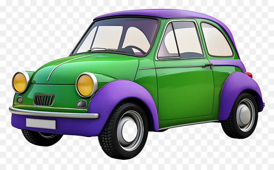 Voiture De Dessin Animé，Voiture Verte PNG