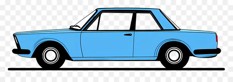 Voiture De Dessin Animé，Voiture Bleue PNG