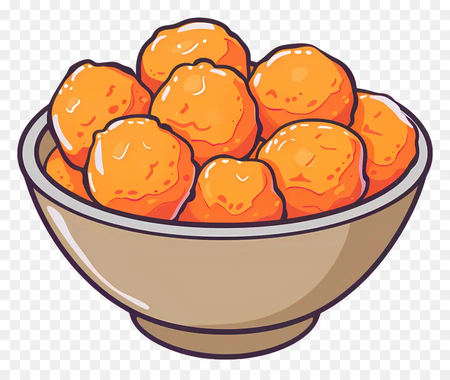 Bonbons Indiens，Boules Oranges PNG