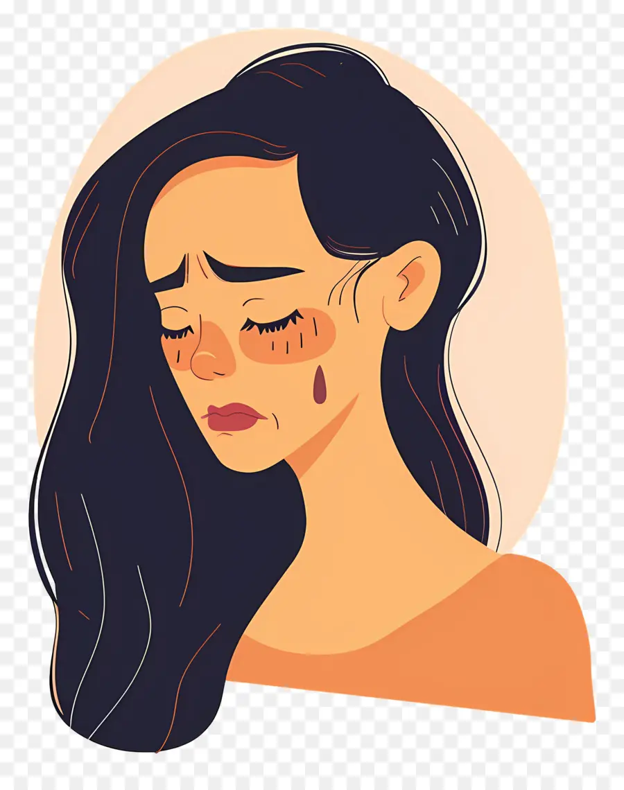 Femme Qui Pleure，Femme Triste PNG