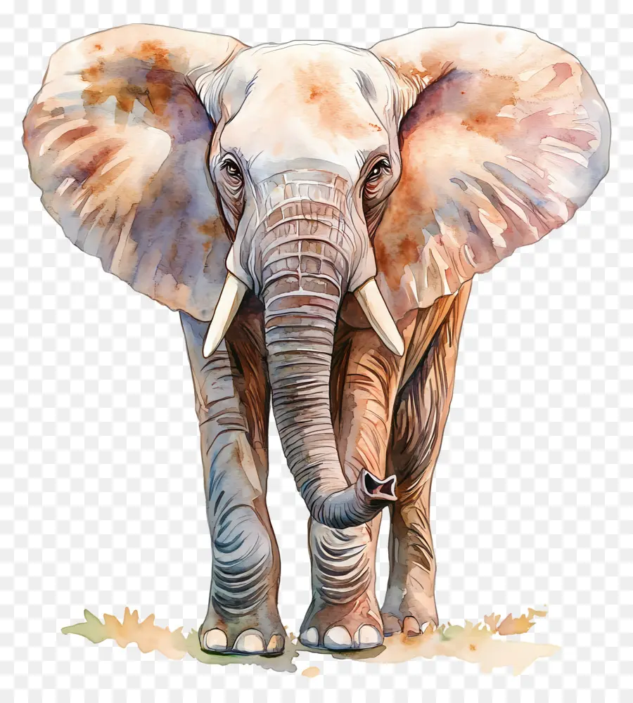 Éléphant Aquarelle，Éléphant PNG