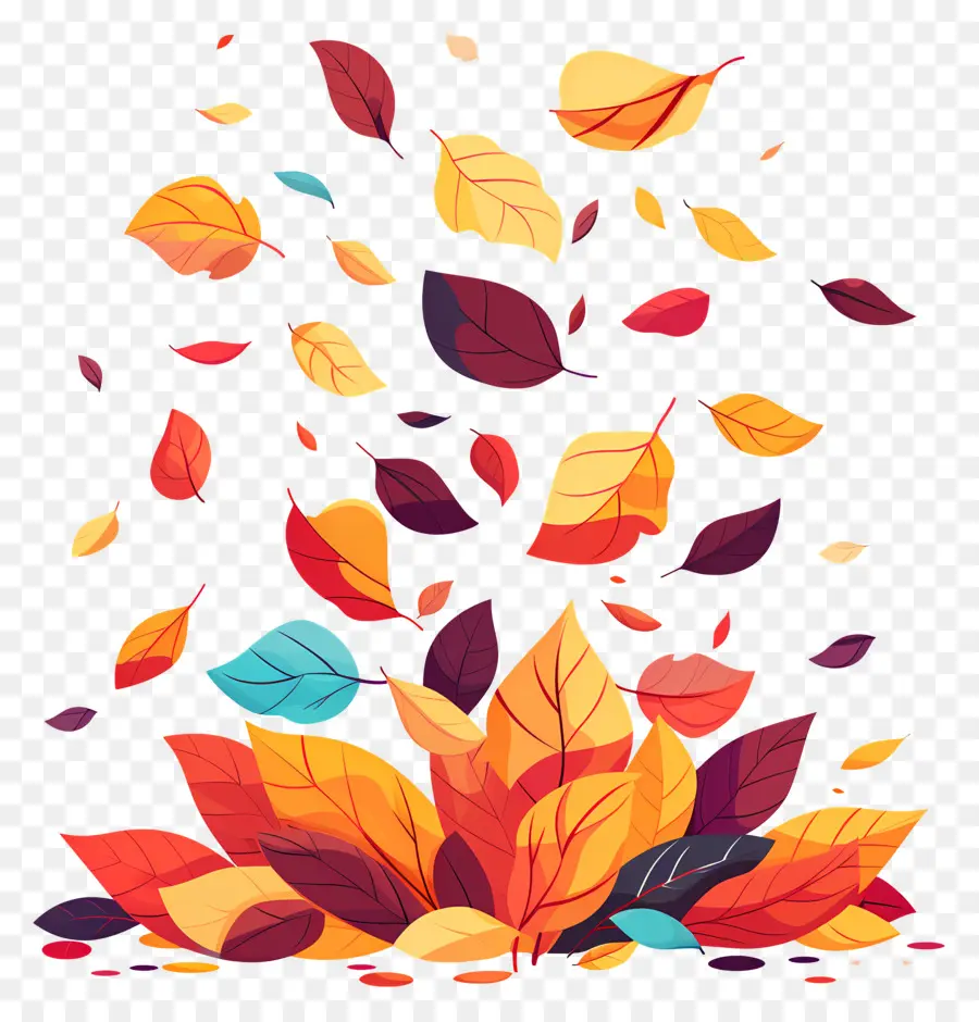 Feuilles Flottantes，Feuilles PNG