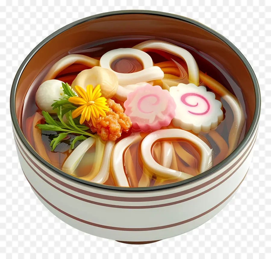 Udon，Udon Avec Narutomaki PNG