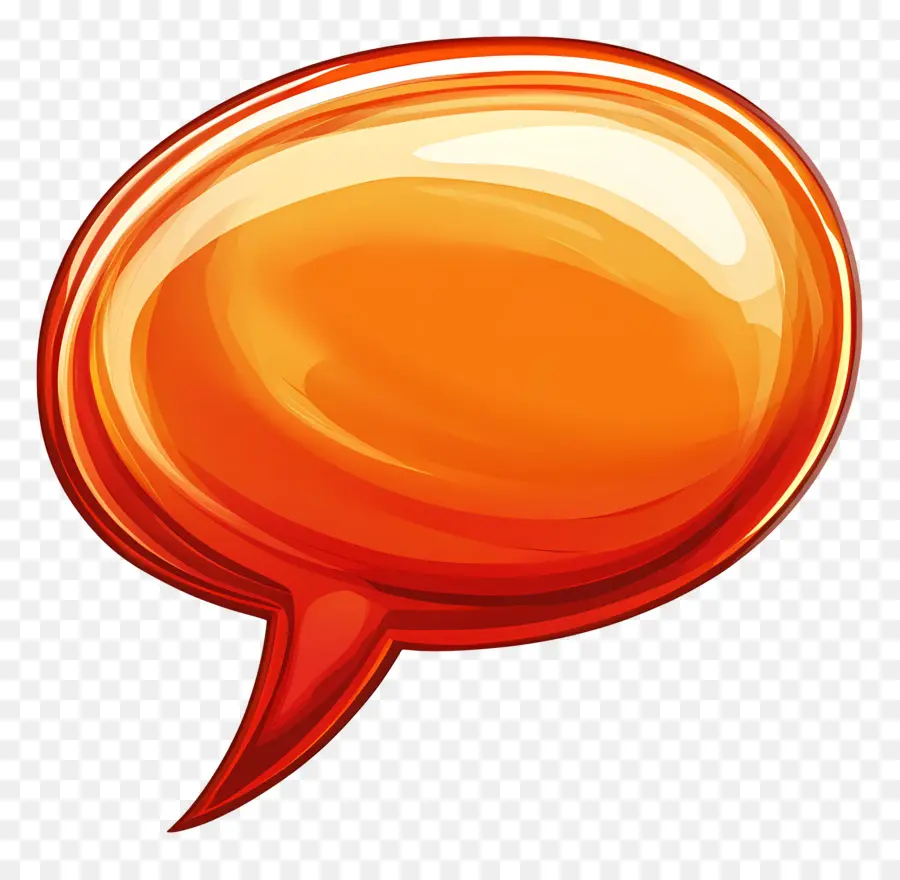 Appeler，Bulle Orange PNG