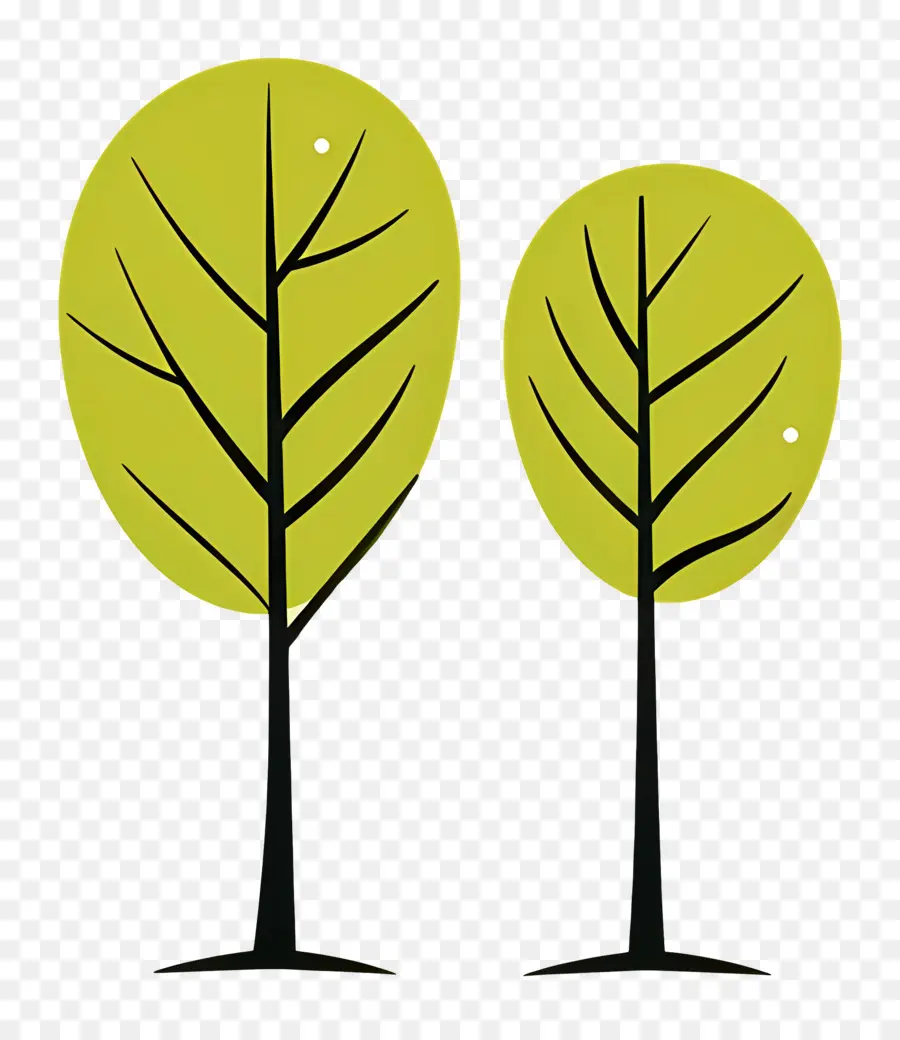 Arbre Minimaliste，Arbres Simples PNG