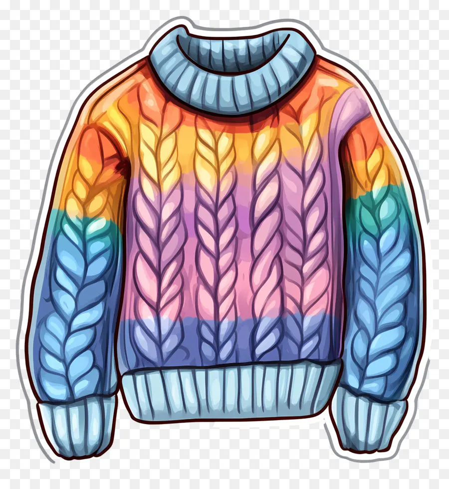 Gros Pull，Pull Arc En Ciel PNG