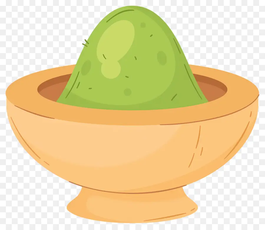 Poudre De Matcha，Slime Verte Dans Un Bol PNG