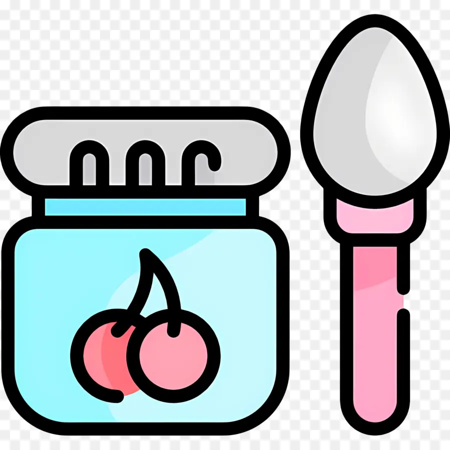 Nourriture Pour Bébés，Pot Avec Cuillère PNG