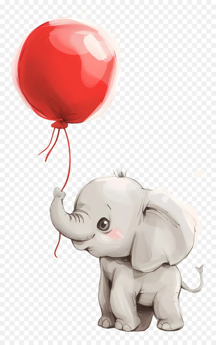 Bébé éléphant，Éléphant Avec Ballon PNG