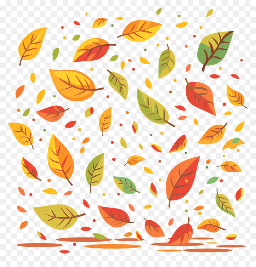 Feuilles Tombées，Feuilles PNG