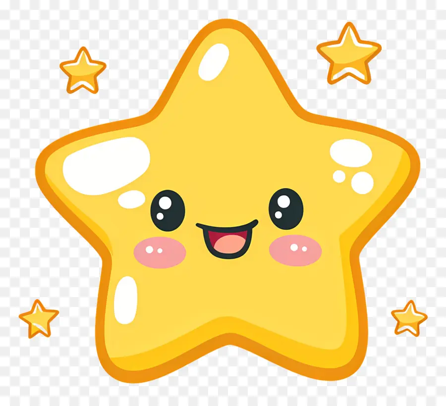 Étoile Kawaii，Étoile Mignonne PNG