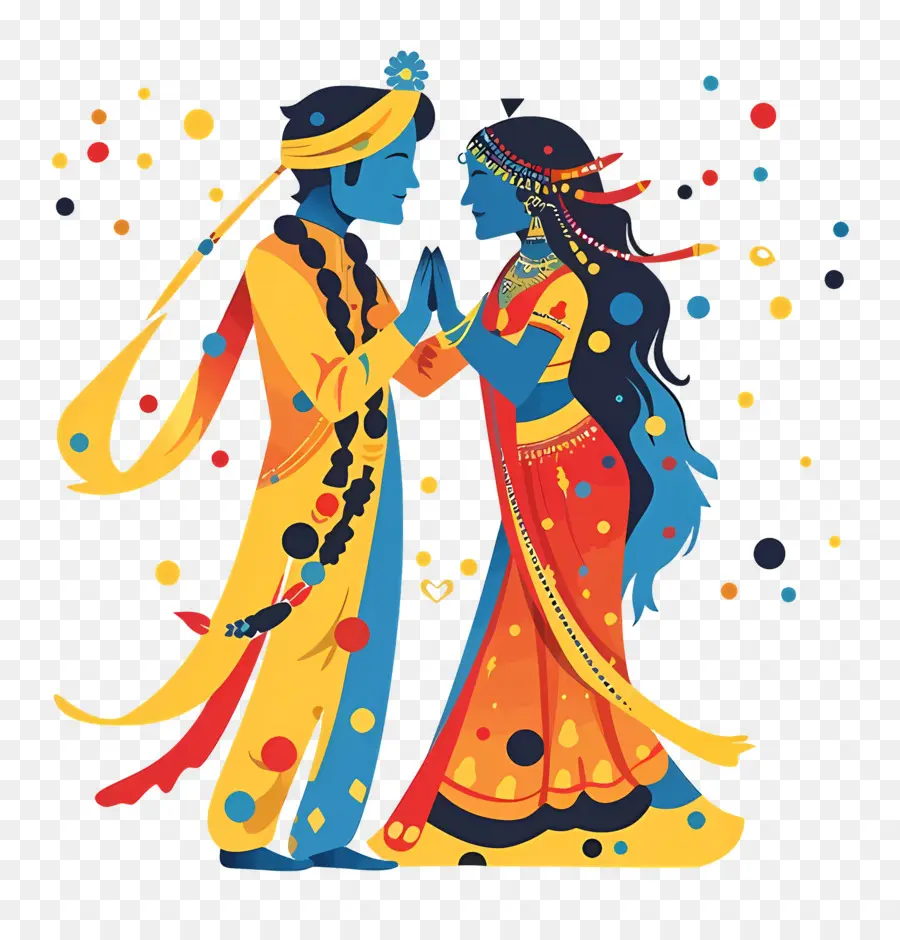 Couple De Mariage Indien，Couple Traditionnel PNG