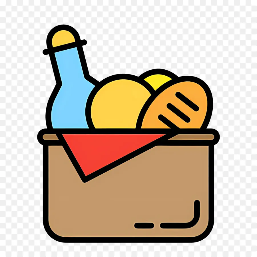 Paniers Cadeaux Alimentaires，Panier Pique Nique PNG