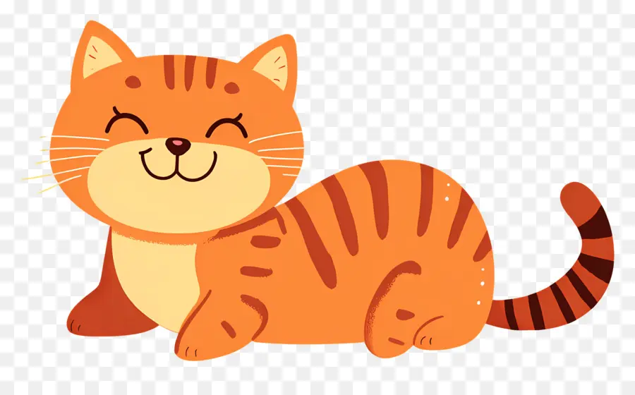 Dessin Animé De Chat，Chat Orange PNG