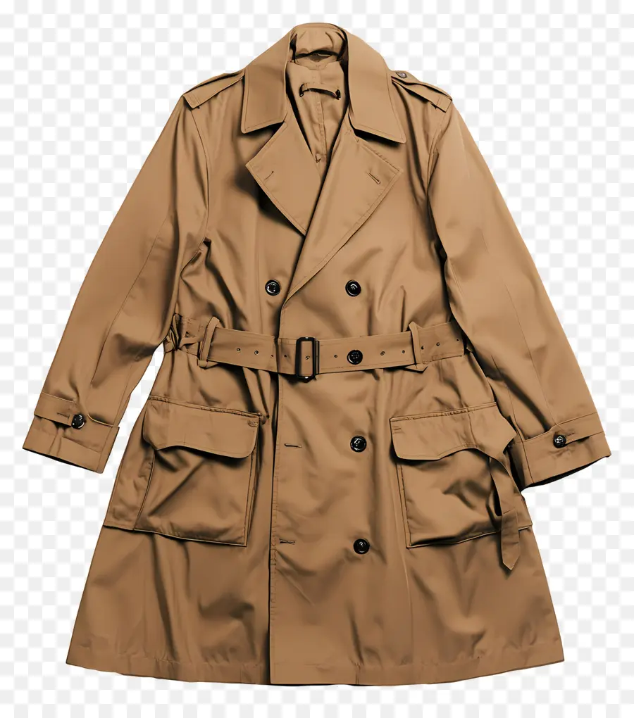 Trench Coat，Trench Marron PNG