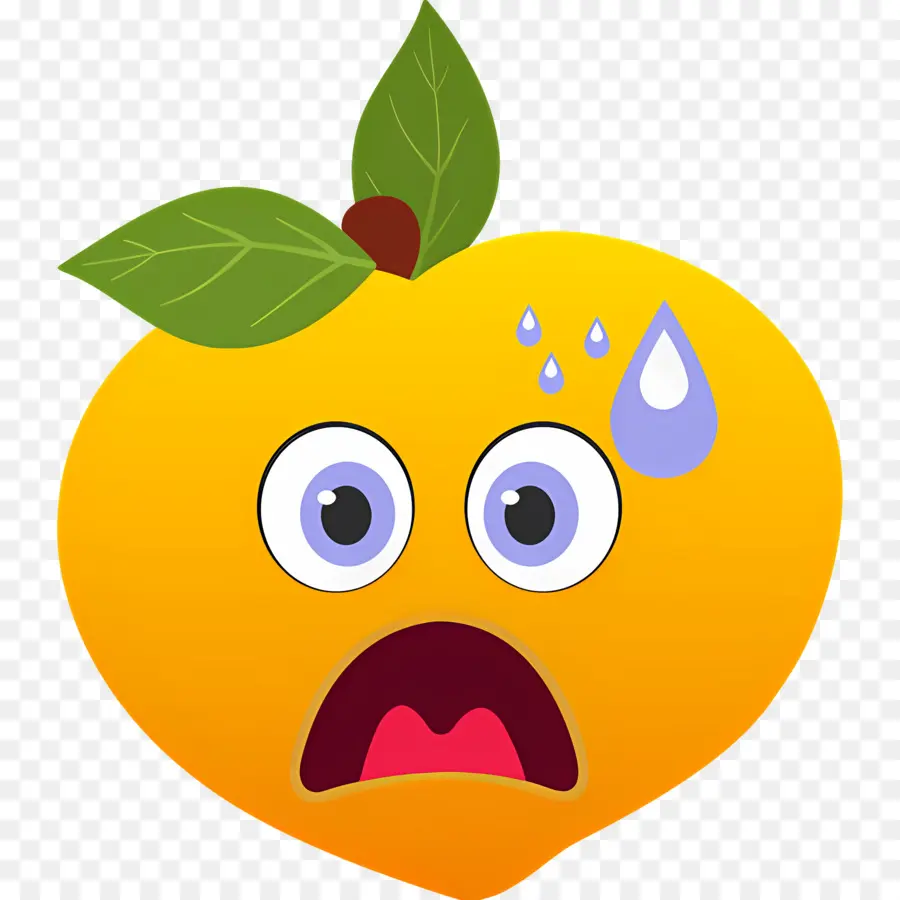 Pêche Emoji，Pêche Surprise PNG