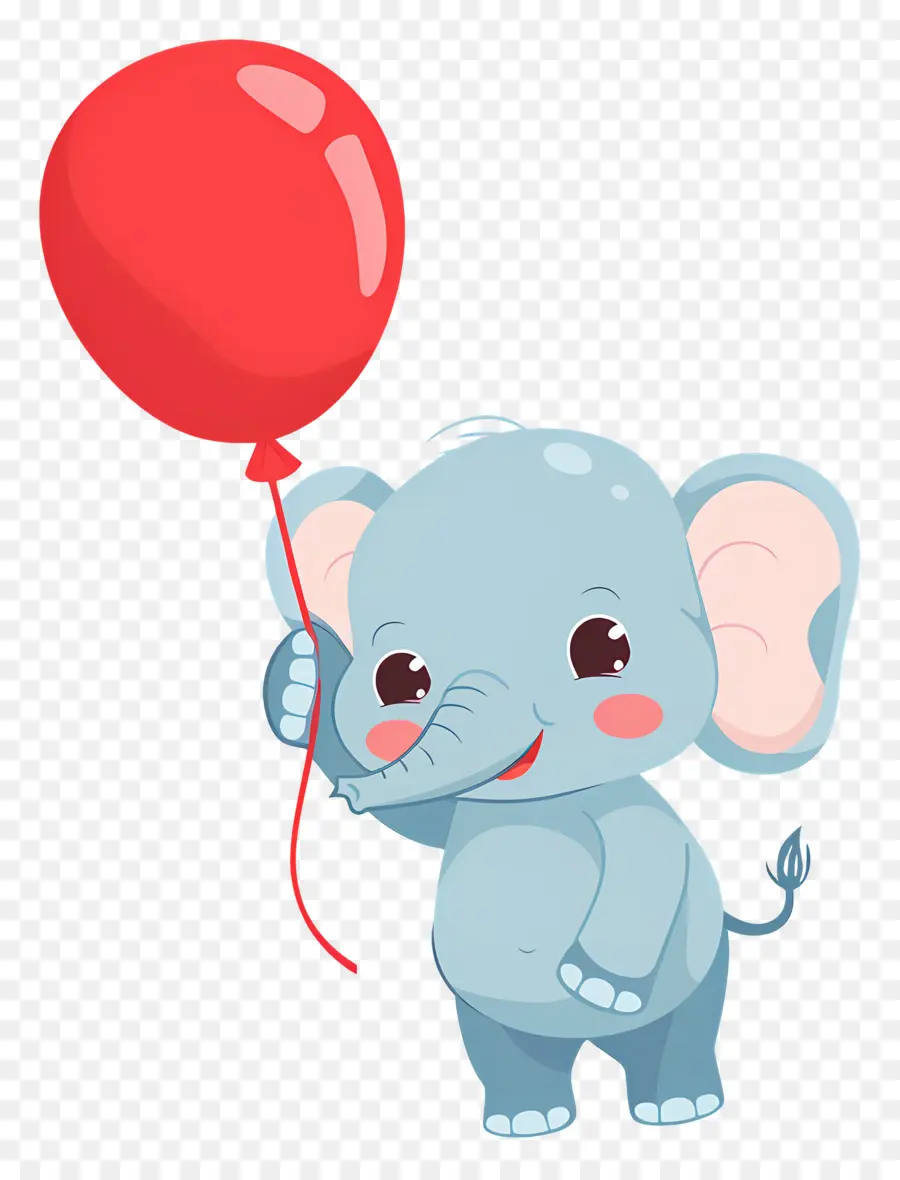 Bébé éléphant，Éléphant Avec Ballon PNG