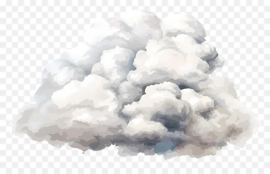 Nuage Aquarelle，Nuages ​​orageux PNG