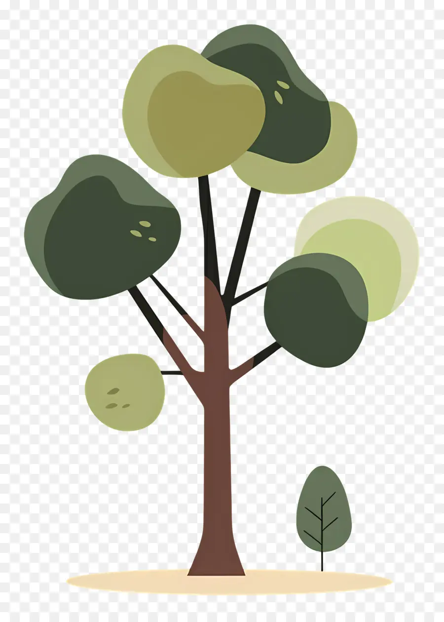 Arbre Minimaliste，Arbre Stylisé PNG