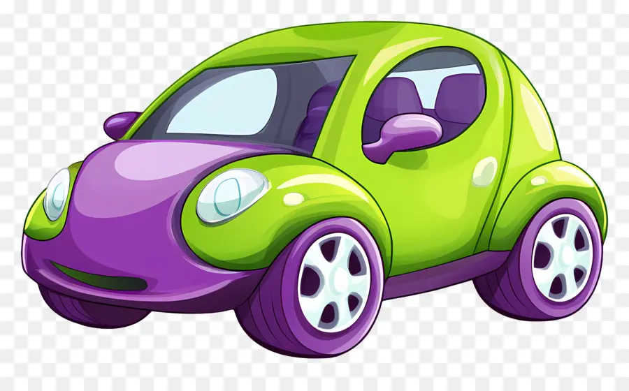 Voiture De Dessin Animé，Voiture Rouge PNG