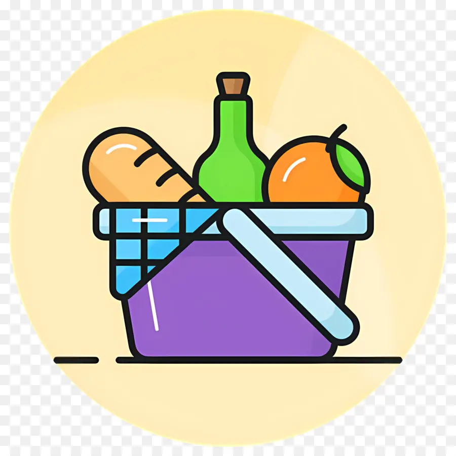 Paniers Cadeaux Alimentaires，Panier Pique Nique PNG