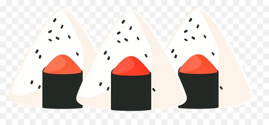 Umeboshi Onigiri，Illustration D'onigiri PNG