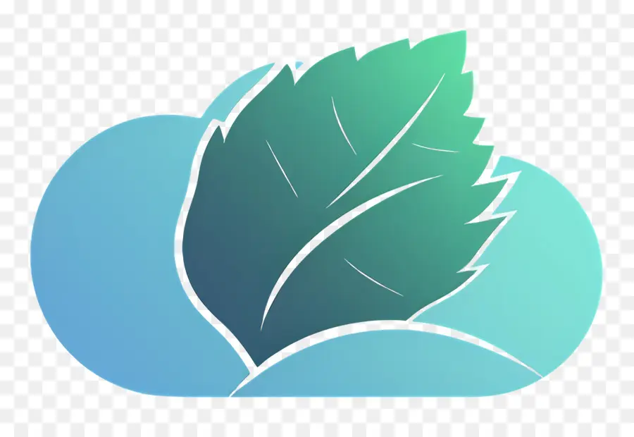 Logo Nuage，Feuille Et Nuage PNG